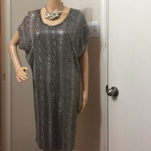 Michael KORS Snakeskin Sequin Mini Dress